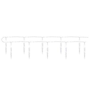 EMOS 10 LED-es jégcsap fényfüzér, 1.35m hosszú, hideg fehér, elemes, beltéri használatra - Nonbrand Fényfüzér