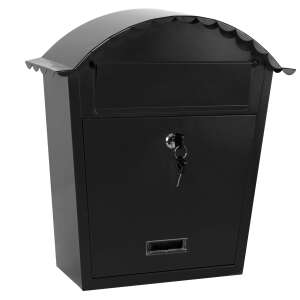 SmileHOME by Pepita horganyzott acél retro Postaláda #fekete