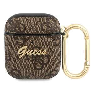 Etui Guess GUA24GSMW do słuchawek AirPods Brown Brown 4G Script Metal Collection