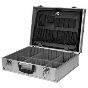 Topex aluminum toolbox with compartments, 450x150x320mm - Toolbox and Bag