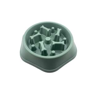 Vexy, Lassú etetőtál csont formákkal, zöld, műanyag