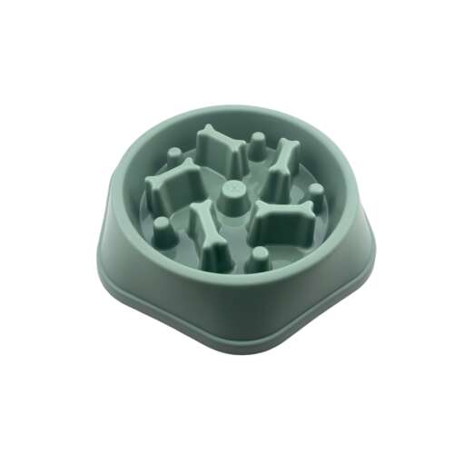 Vexy, Lassú etetőtál csont formákkal, zöld, műanyag 47010928