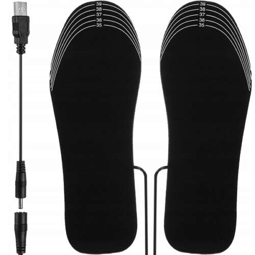 Branțuri încălzite prin USB pentru pantofi, tăiate la dimensiune, 35-40