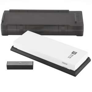 TAIDEA #600/2000 Grit Combination Whetstone Sharpening Stone Set with Stand and Diamond Honing Steel - Taidea