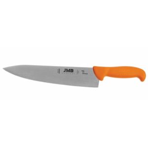 Kuchársky nôž JMB s 250 mm čepeľou, oranžová rukoväť - Kuchynské nože