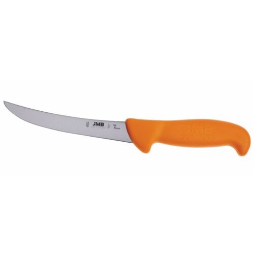 JMB Ausbeinmesser mit gebogener 150mm Klinge, orangefarbener Griff