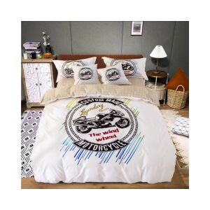 Motoros ágyneműhuzat garnitúra - 3 részes szett - Paplanhuzat és párnahuzatok - SELOWEI