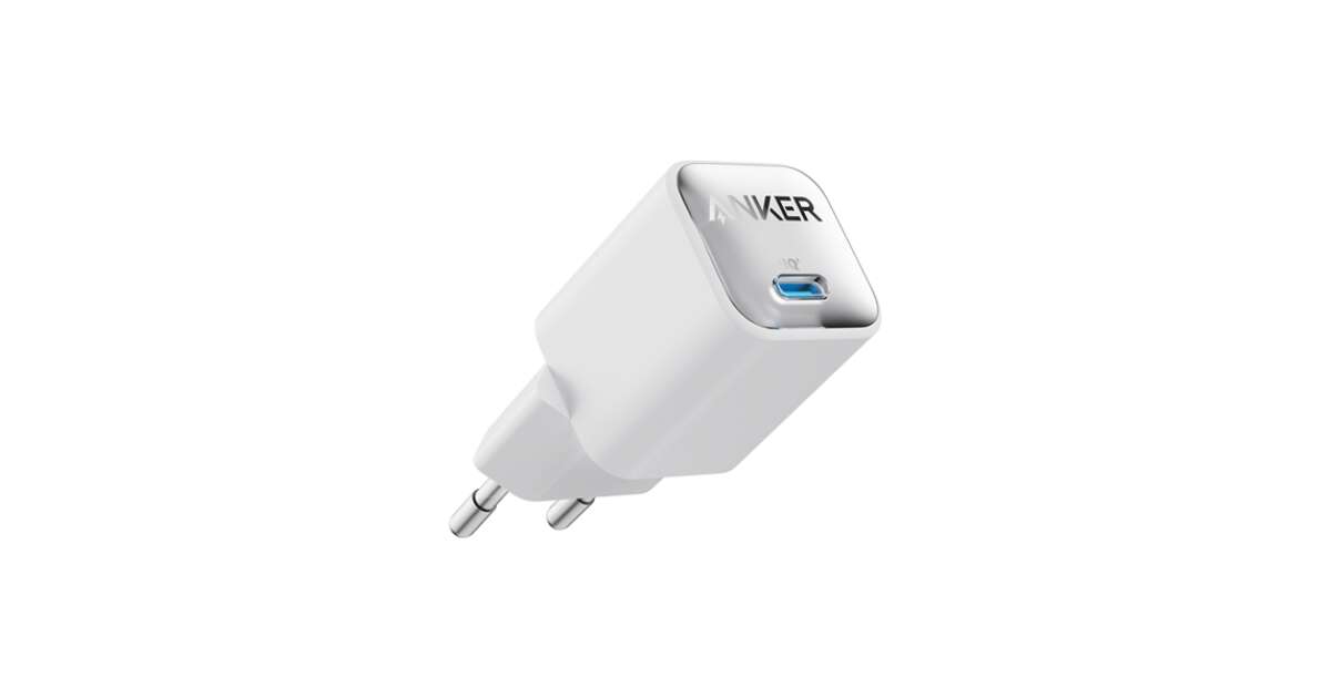Anker A2147G21 AC charger, 511 Nano, 30W USB-C, EU, white