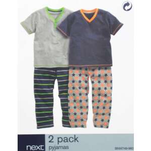next pizsama szett/2db színes csillagos csíkos 11 év (146 cm) 47015521 Gyerek pizsamák, hálóingek - Fiú