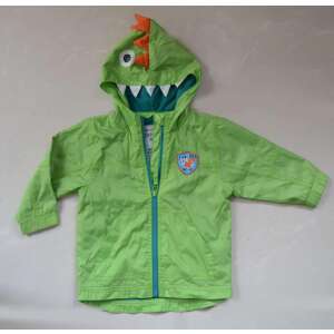 Jachetă verde cu glugă cu dinozaur pentru bebeluși, marca Little Explorers of the World, mărime 12-18 luni, vedere din față - Next