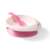 BabyOno Suction Bowl with Spoon, Pink, 1077/02