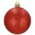Springos red glitter Christmas tree ornament
