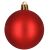 Springos red matte Christmas tree ornament