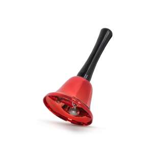 Clopoțel de mână roșu de Crăciun cu mâner negru - Nonbrand Decorațiuni de Crăciun