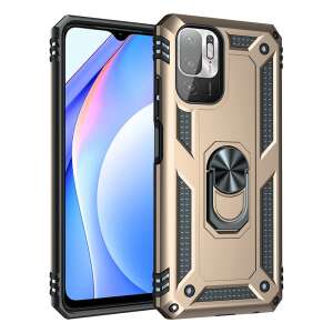 Samsung Galaxy A33 5G ütésálló tok gyűrűs, fekete-arany - Galaxy