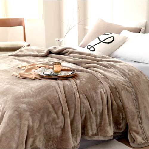 Barna extra puha takaró, 180x200 cm