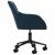 vidaXL Bársony Forgószék - 2 db - Kék 100822880