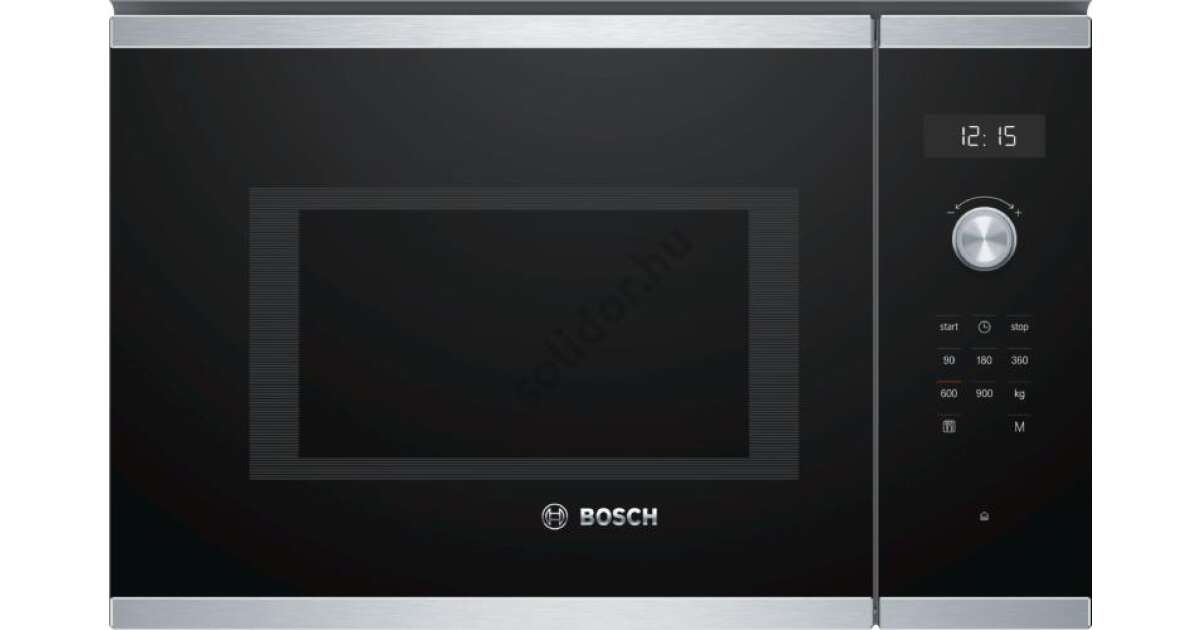 Bosch BFL623MB3 Beépíthető mikrohullámú sütő, Serie2, 800W, 20 liter ...