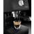 DeLonghi ECP31.21.BK manual espresso coffee machine, black, close-up of brewing