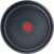 Tefal Ingenio 10 Intense Black frying pan, top view, black, aluminum, non-stick, oven safe