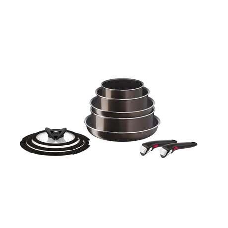 Tefal Serpenyő szett ingenio 10 intense black L1509473