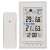 Emos wireless weather station with indoor and outdoor temperature and humidity display, clock, moon phase, and weather forecast