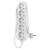 Emos 5-outlet extension cord, 1.5 meters long, white, with child safety lock