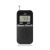 Front view of JVC RA-E411B black portable FM radio