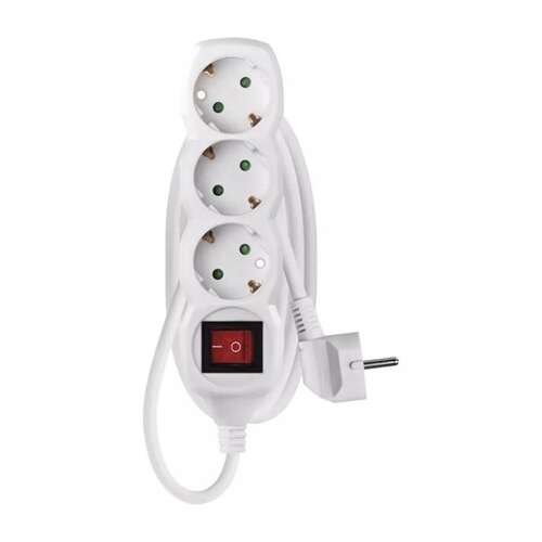 Emos 1.5m extension cord with 3 sockets and switch