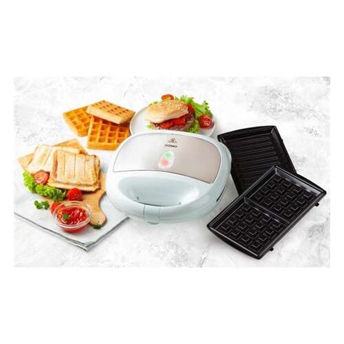 Domo 3w1 Snackmaker, toster, gofrownica i grill, DO9122C