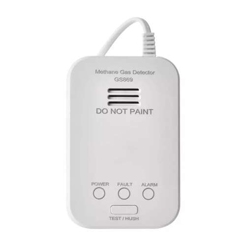 EMOS GS869 Methane Gas Detector, white, front view