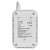 EMOS GS869 Methane Gas Detector, white, back view with technical specifications