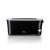 Domo 4-slice toaster, black with stainless steel top, front view