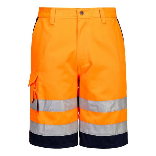 Hi-Vis rövidnadrág E043 Narancs/Navy XS méret