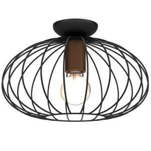 Schwarze und braune Deckenleuchte, Meridiano - Deckenleuchten
