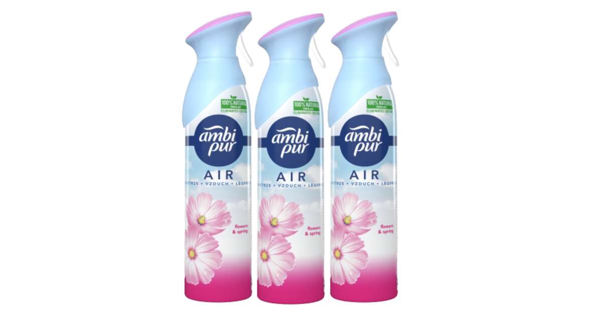 Ambi Pur Flowers & Spring Air freshener spray 3x300ml