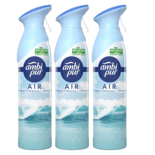 Ambi Pur Ocean Mist Osviežovač vzduchu v spreji 3x300ml