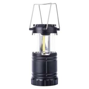 Lanternă de camping Emos COB LED, neagră, 300 lumeni, distanță fascicul 15 metri - EMOS