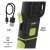 Emos rechargeable LED work light, green and black, showing USB-C charging port and battery indicator