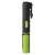 Emos rechargeable LED work light, green and black, back view