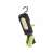Emos rechargeable LED work light, green and black, angled view