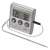 Emos digital cooking thermometer with probe, showing current and set temperature