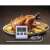Emos digital cooking thermometer with probe, showing current and set temperature, used to measure the temperature of a roasted chicken