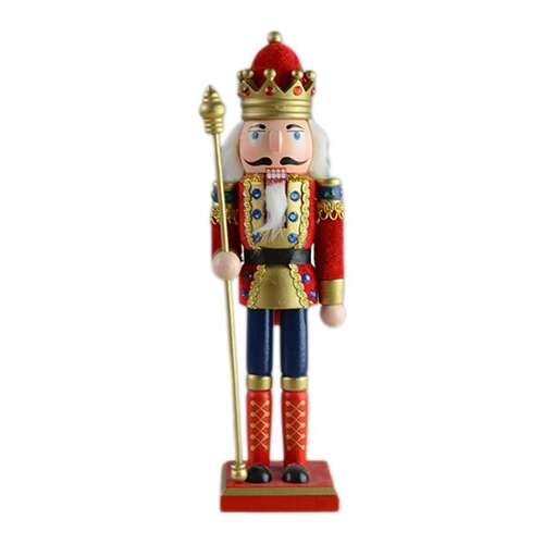 Artezan 30cm червен и златен кралски чувал за ядки с корона и скиптър