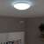 Avide Stella LED ceiling lamp, starry design, white, installed on ceiling