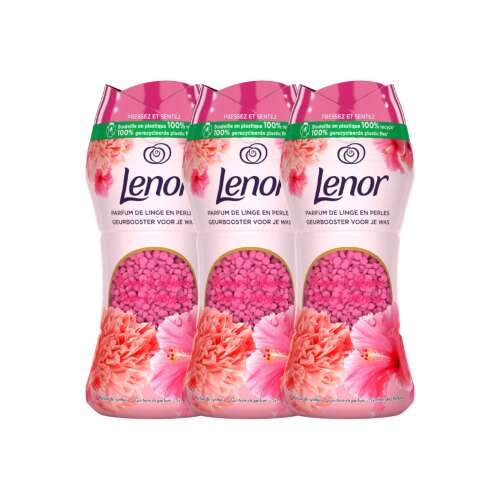 Lenor Peony & Hibiscus Perfume Beads 3x210g - 45 de spălări