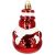 Red snowman Christmas tree ornament