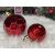 Springos red geometric Christmas tree ornaments
