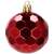 Red Christmas ornament, hexagonal pattern, Springos