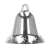 Silver Christmas bell ornament, part of the Springos 102 piece ornament set